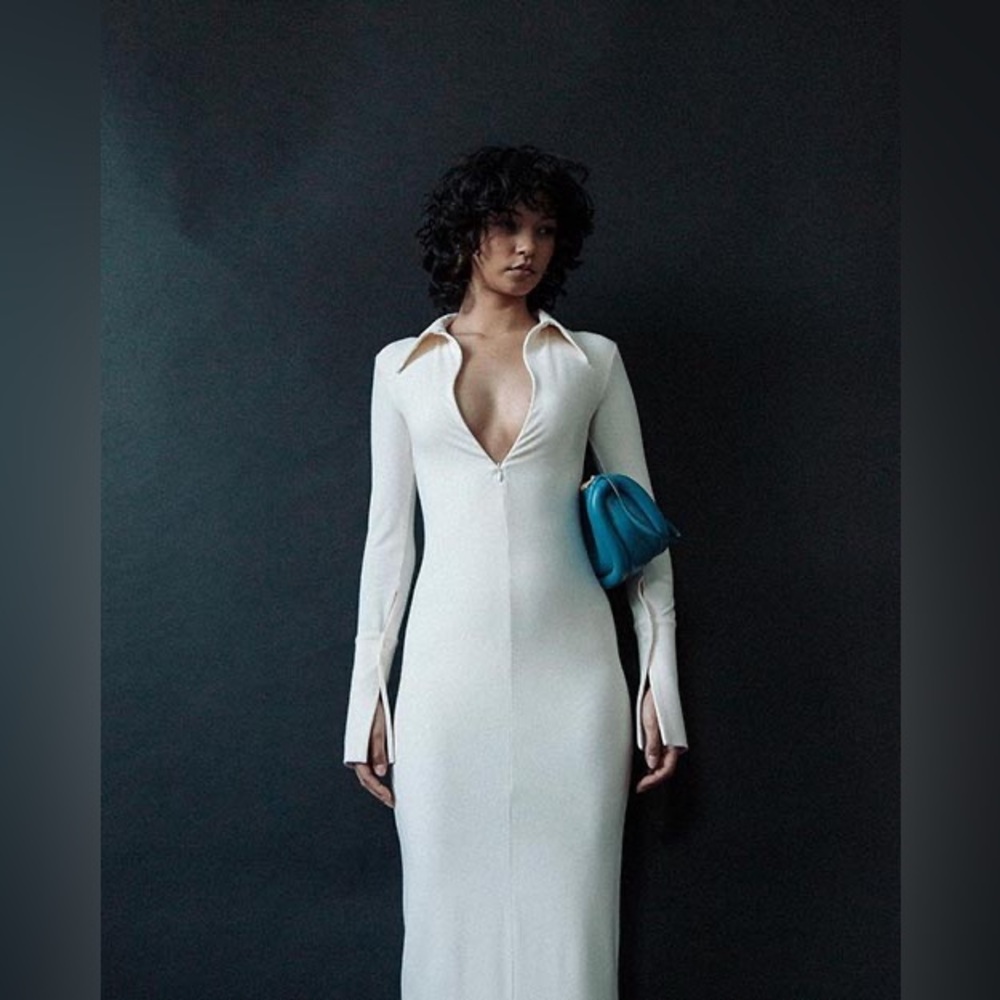 The Line by K White Long Sleeve Dress
